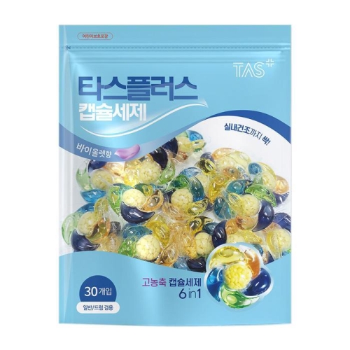 타스플러스 퍼퓸케어 고농축 캡슐세제 30개입 (1개)_이미지