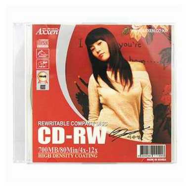 Axxen CD-RW 700MB 12x 슬림 이수영 SP (10장)_이미지