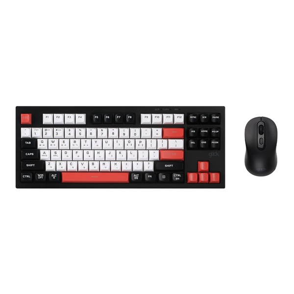 지클릭커 OFFICEPRO WMK90 사일런스 M 87 무선 키보드 마우스 세트 (Poker)_이미지