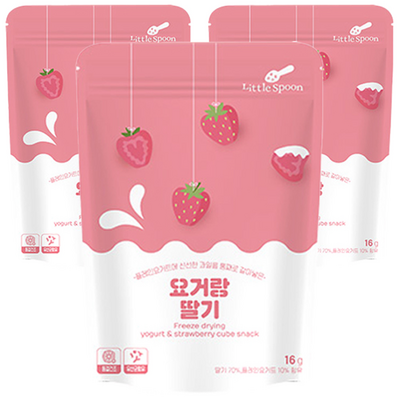 리틀스푼 요거랑 딸기 16g (3개)_이미지