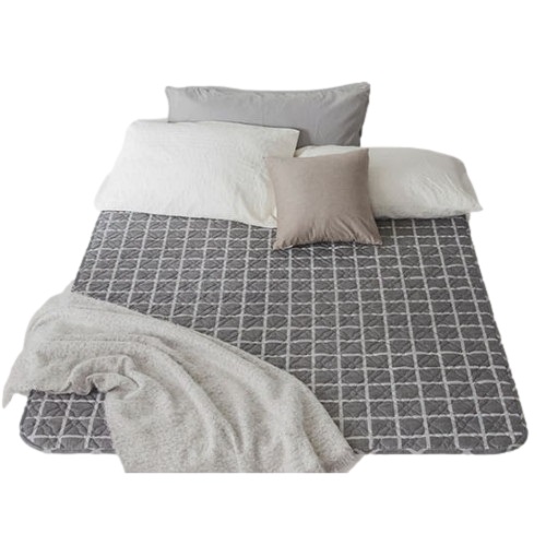 곰표한일전자 체크그레이 전기요 (중형, 100x180cm)_이미지