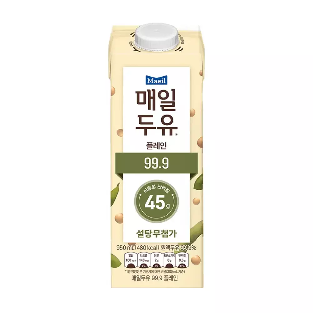 매일유업 매일두유 99.9% 950ml (5개)_이미지