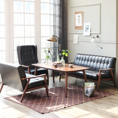 베스트리빙 피렌체 카페 테이블 1600 (2인소파+3인소파+윙소파)