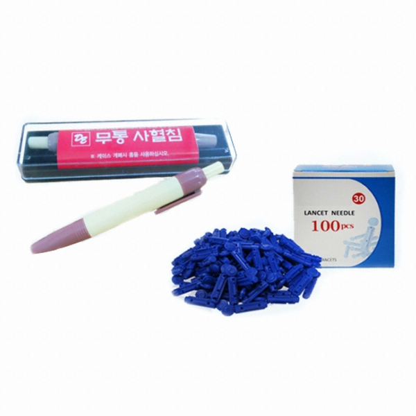 디이메디칼 PVC 무통 사혈기 DE-PVC01 (기본구성+란셋100개)_이미지