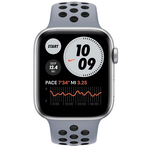 APPLE 워치 SE 나이키+ 44mm 실버 알루미늄 (나이키 스포츠밴드)