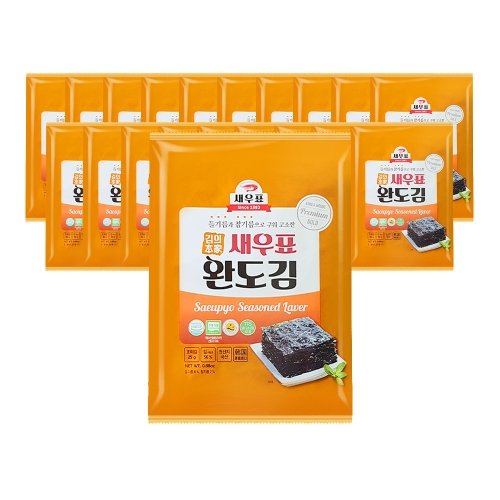 완도물산 새우표 완도 오리지널 전장김 25g (20개)_이미지