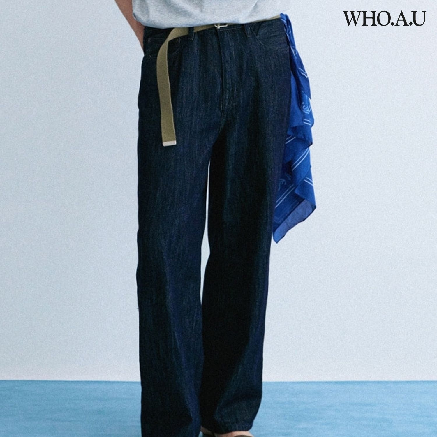남성 Lightweight Wide Denim M WHTJG2431M