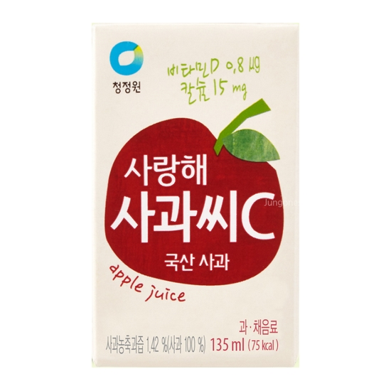 대상 청정원 사랑해 사과씨C 135ml이미지입니다. 누르면 해당 게시물로 새창이동합니다.