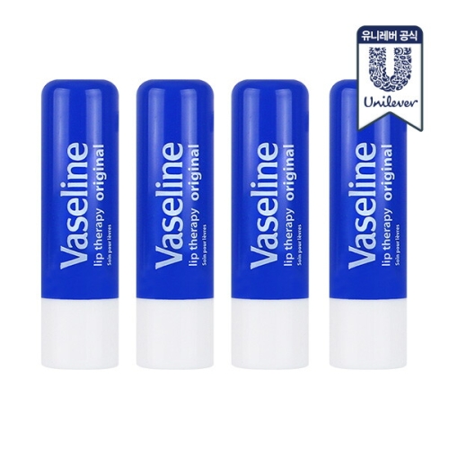 유니레버 바세린 립 테라피 스틱 오리지널 4.8g (4개)