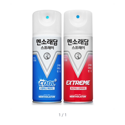 멘소래담 스프레이 파스 쿨 180ml+익스트림 180ml