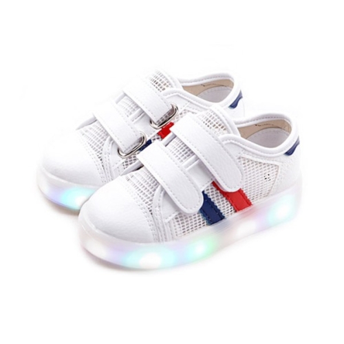 라인즈 망사 LED 여름 운동화 아동발광신발