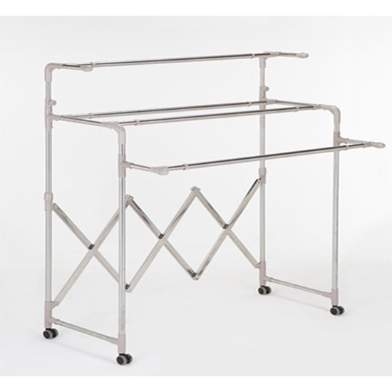 까사마루 이동식 접이식 3단행거