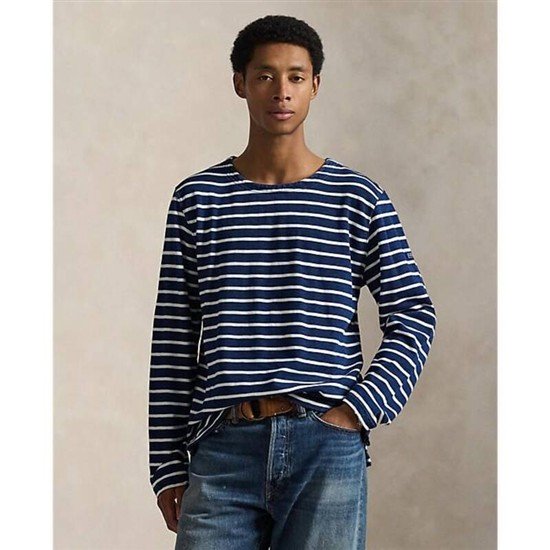 폴로랄프로렌 남성 클래식핏 스트라이프 저지 티셔츠 MNPOTSH16820410400_이미지