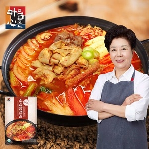 태양식품 마음심은 배윤자 푸짐한 소곱창전골 800g (4개)_이미지