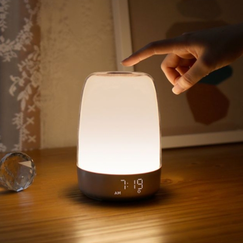 무아스 LED 선라이즈 웨이크업 알람시계 무드등_이미지