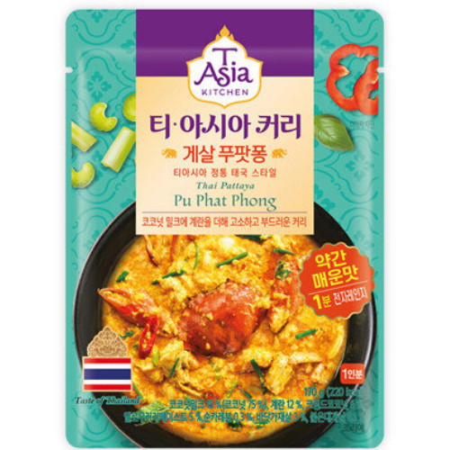 샘표식품 티아시아키친 게살 푸팟퐁 커리 170g (36개)