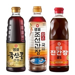 간장 국산콩930ml+조선간장930ml+진간장 금S 860ml