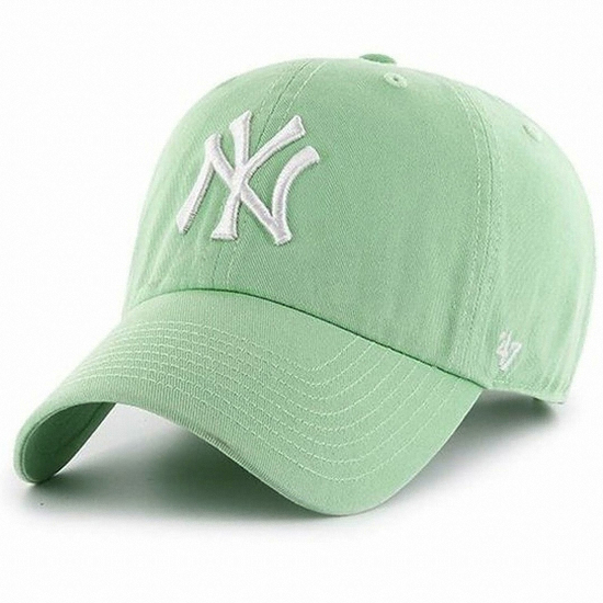 47브랜드 뉴욕 양키스 클린업 볼캡 B-RGW17GWS (HK, 연두)_이미지
