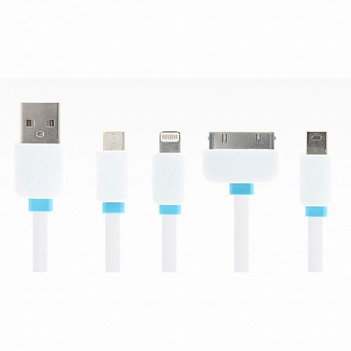 강원전자 NETmate NMC-KVF31M 4in1 멀티 충전 케이블 (0.25m)_이미지