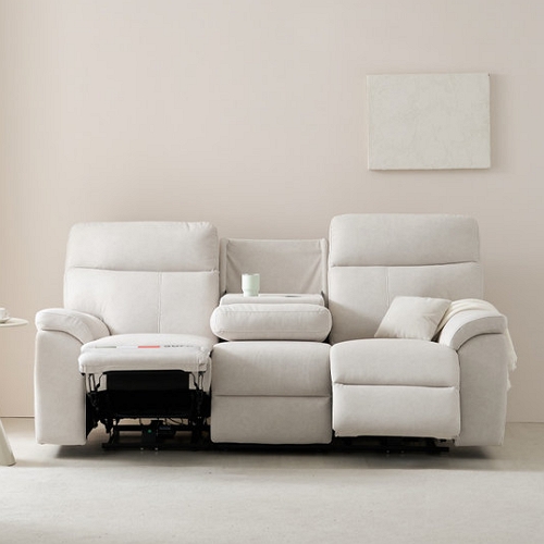 헤이몰리  마크 기능성 조야 아쿠아텍스 패브릭 리클라이너 3인용