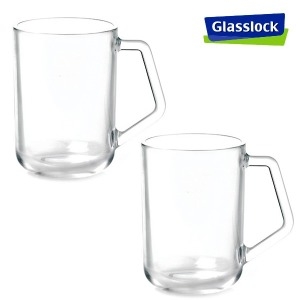 엣지그립머그 480ml 1+1 유리컵/커피잔