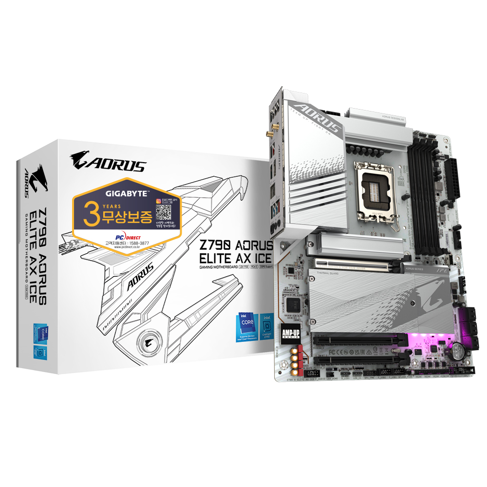 GIGABYTE Z790 AORUS ELITE AX ICE 피씨디렉트_이미지