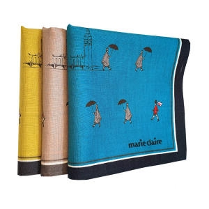 브랜드 면 손수건 1매 단체 학교 학생 시설 선물 남성 남자 여성 손수건