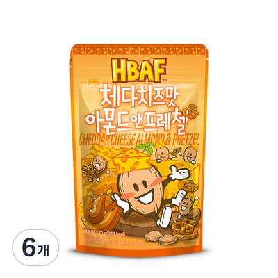 (주)바프 HBAF 체다치즈맛 아몬드 앤 프레첼 170g_이미지