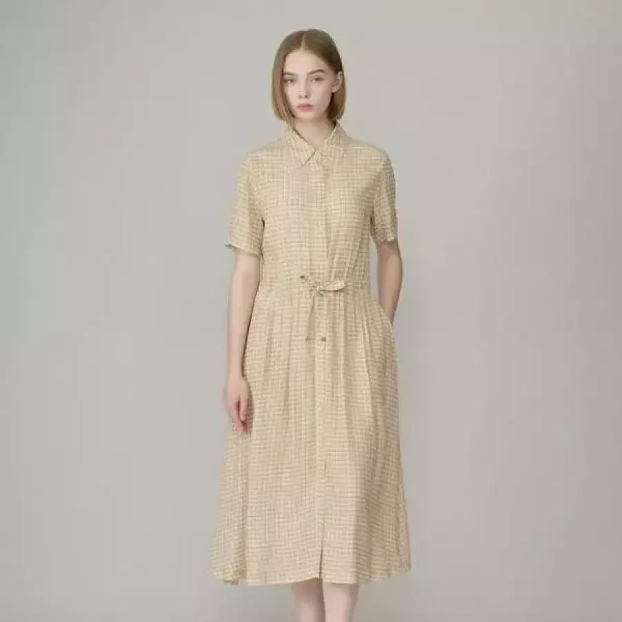 BCBG 올앤선드리 세이브존02 크로 원피스 26년 카라넥 원피스 A6F7O604 S52088486_이미지