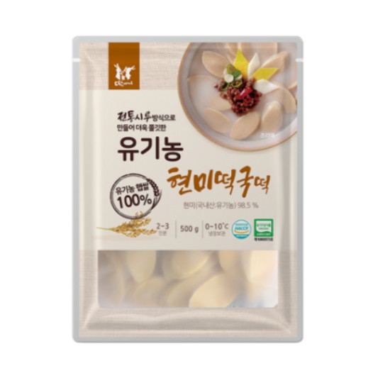 떡찌니 유기농 현미떡국떡 500g (1개)