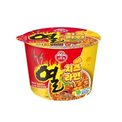 오뚜기 열 치즈라면 큰컵 100g (2개)_이미지