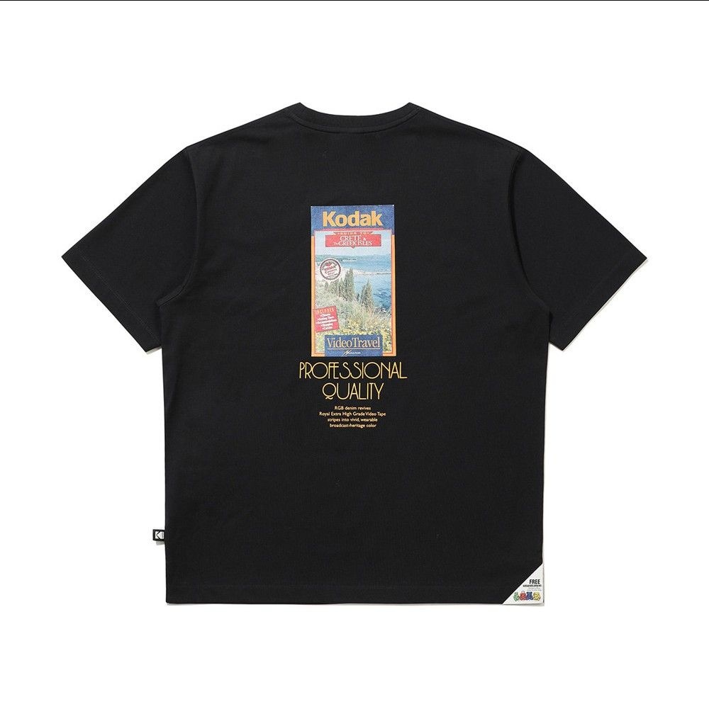 하이라이트브랜즈 코닥어패럴 RGB 에어로쿨 반팔 티셔츠 BLACK K6223LRS30BLK S46645437