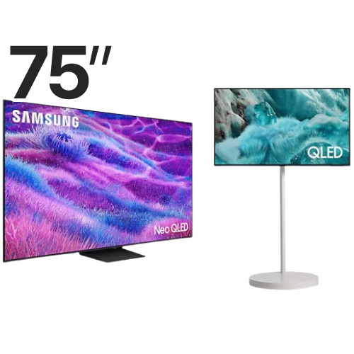 삼성전자 네오QLED KQ75QNF80AFXKR + KQ43QF7AAFXKR 무빙스타일 (스탠드, TV+TV)_이미지