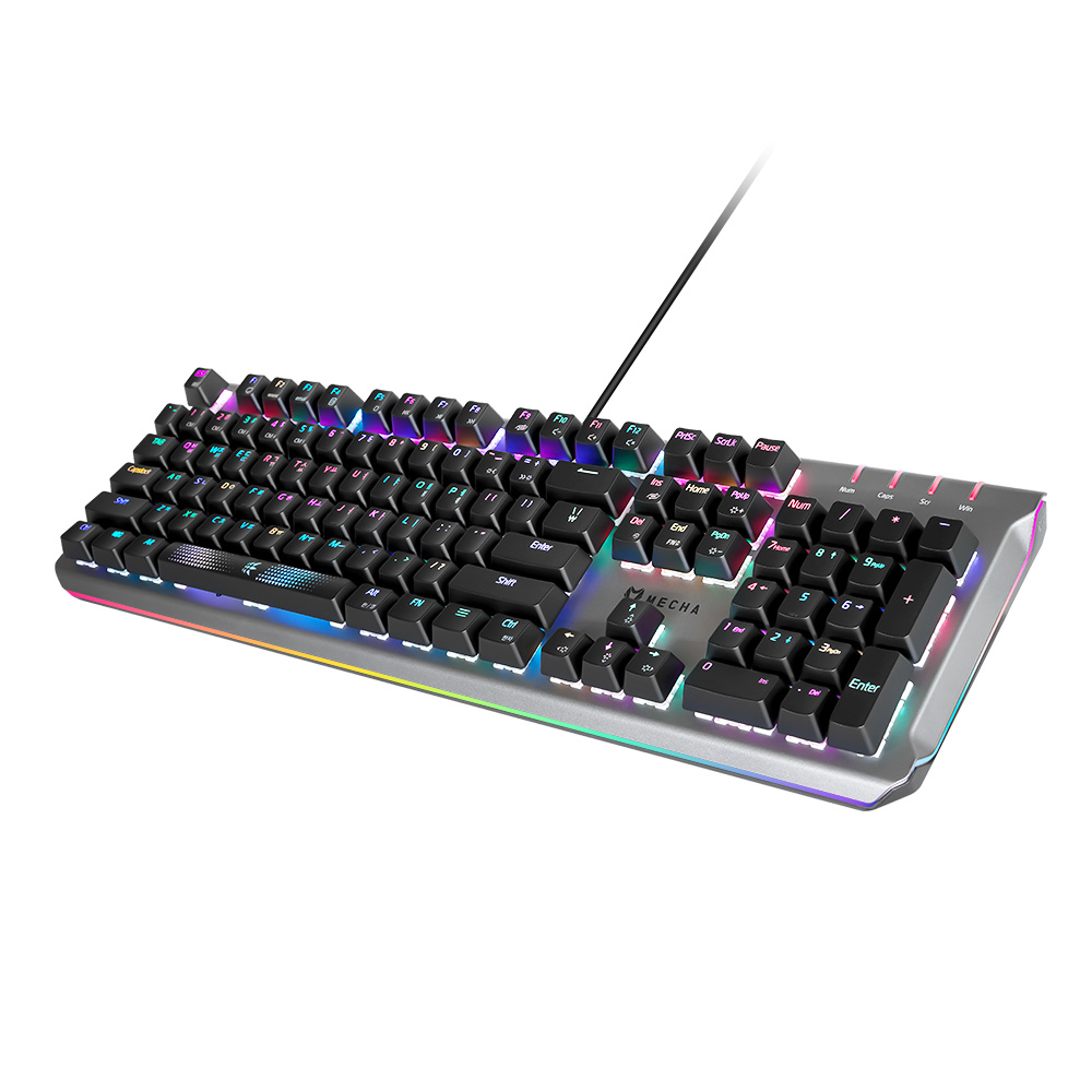 마이크로닉스 메카 ZK2 마닉축 RGB 게이밍 기계식 키보드 (청축)