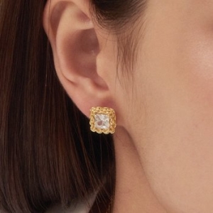 누누핑거스 925은침 마마무화사착용 noonoofingers 골든 베이지 이어링 NJGBER01