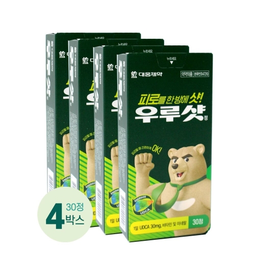 대웅제약 우루샷 30mg 30정 (4개)_이미지