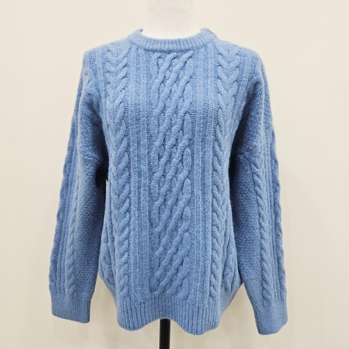 포커스 꽈배기라운드니트 FW5K3KT3278SB_SH