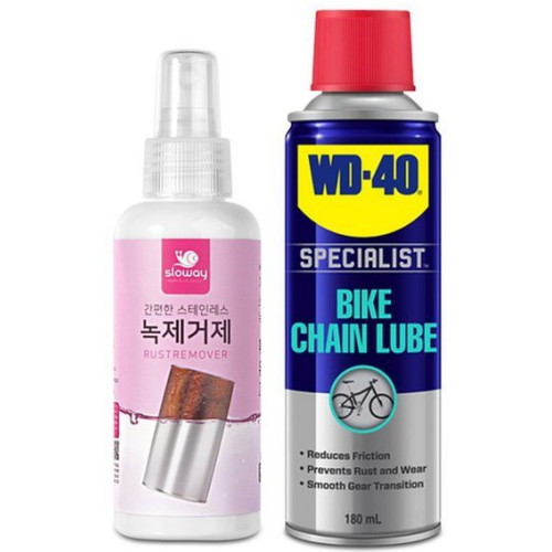 스테인리스 녹제거제 150ml + WD40 체인 윤활유 180ml