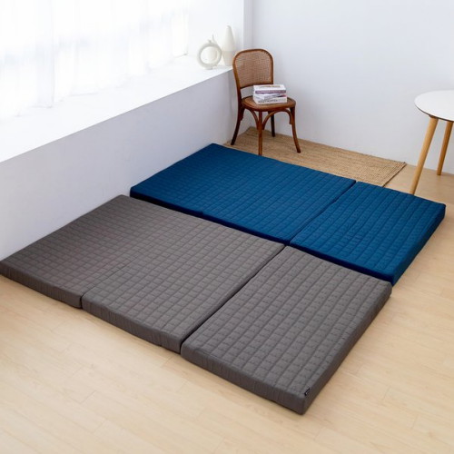 라익미 3단 접이식 메모리폼 플립 퀄팅 스타일 매트리스 8cm (슈퍼싱글 SS)_이미지