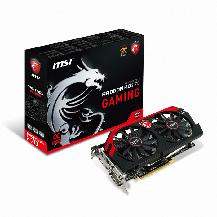 MSI 라데온 R9 270 D5 2GB 트윈 프로져 4 게이밍 대원씨티에스_이미지