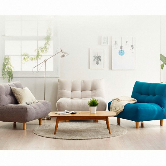 보니애가구 타미 패브릭 소파 1인용 (스툴별도)_이미지