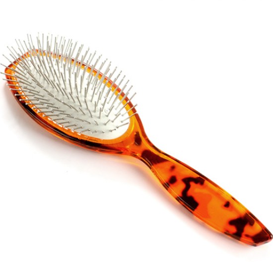 호피 철 쿠션 헤어브러쉬 대