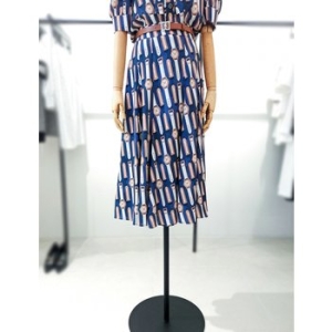 모조에스핀 A라인 패턴 쉬폰 스커트 S253MSD103