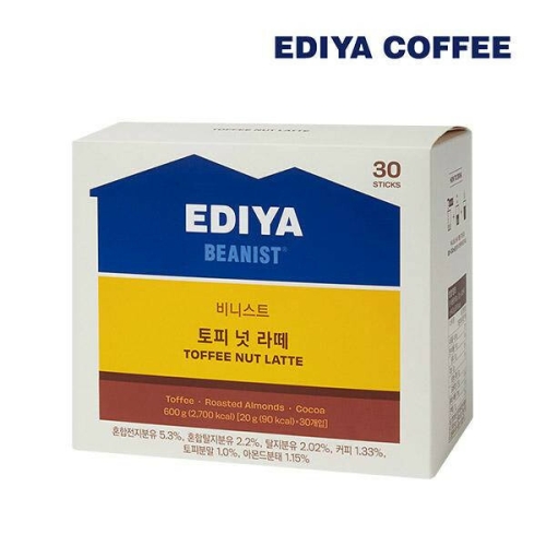 <b>이디야</b> 비니스트 토피 넛 라떼 30개입