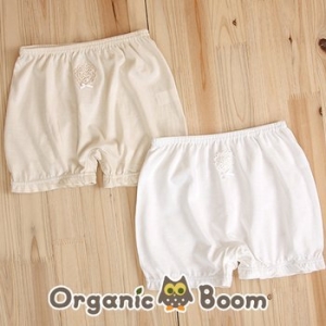  오가닉붐 착한 유기농 무형광 여아 사각 팬티