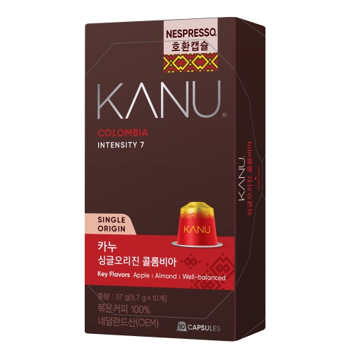 동서식품 카누 콜롬비아 캡슐커피(네스프레소 호환) 10캡슐 (5팩)