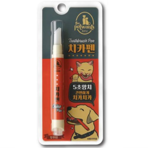 펫원츠 5초양치 멍치카펜 강아지용 4g (1개)_이미지
