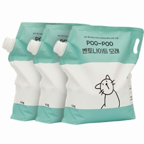 블랭크코퍼레이션 아르르 ㅤ프리미엄 벤토나이트 모래 6kg (3개)_이미지