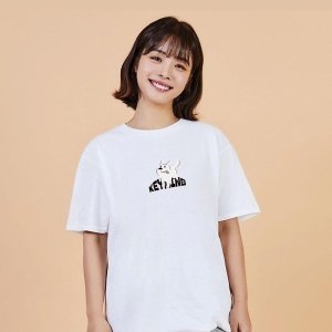 키밍 강아지 여행룩 데일리반팔티 W718E0A