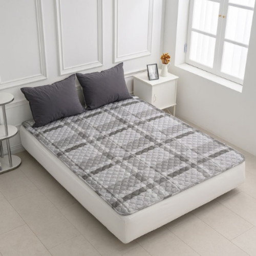 한일산업 휴로스틱 노바체크 그레이 인체감지 탄소매트 (싱글, 105x180cm)_이미지